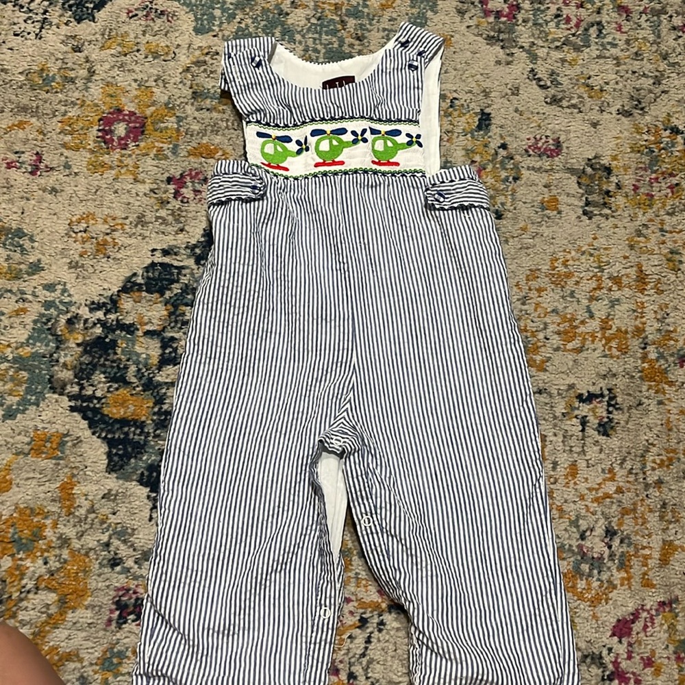 Boys smocked romper